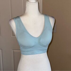 Baby Blue Padded Sports Bra Size 2XL